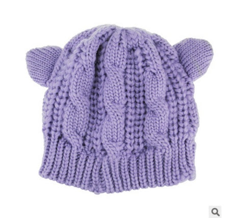 Hand Made Knitted Cat Ear Beanie - Hobbies and Topics