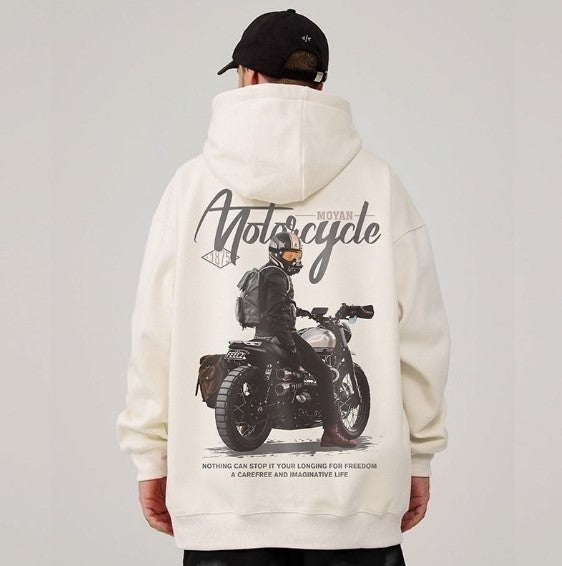 Motorcycle Hoodie Of A Free Rider - Hobbies and Topics