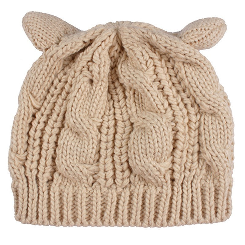 Hand Made Knitted Cat Ear Beanie - Hobbies and Topics