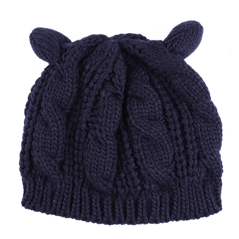 Hand Made Knitted Cat Ear Beanie - Hobbies and Topics