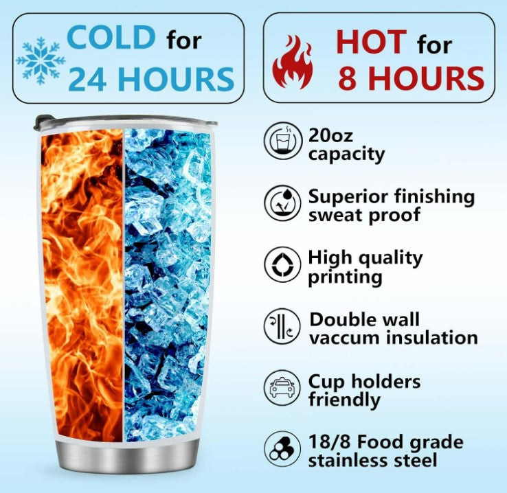 Gamer Tumbler 20 oz Stainless Steel - Hobbies and Topics