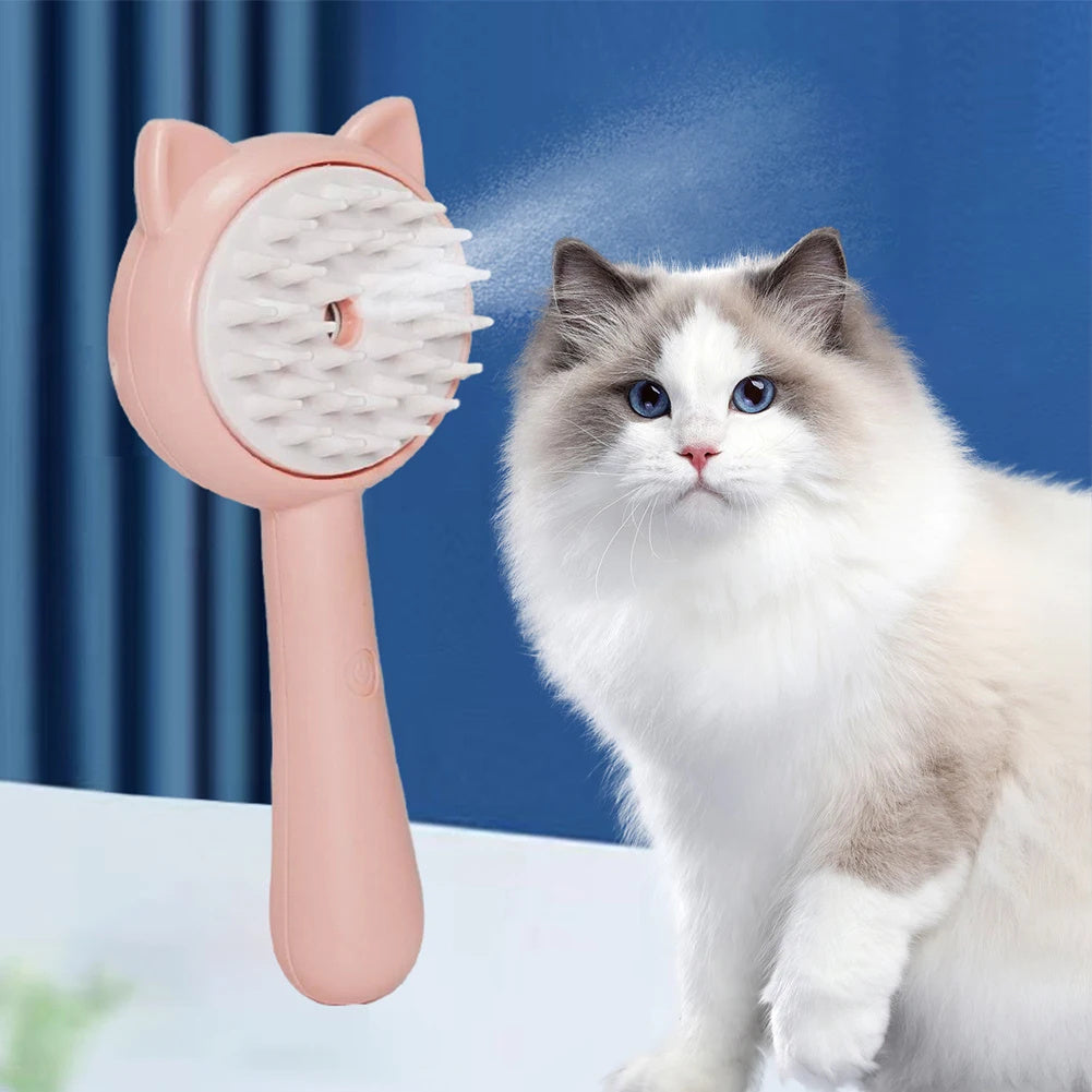 Pet Hair Cleaning Brush With Mist Dogs & Cats - Hobbies and Topics