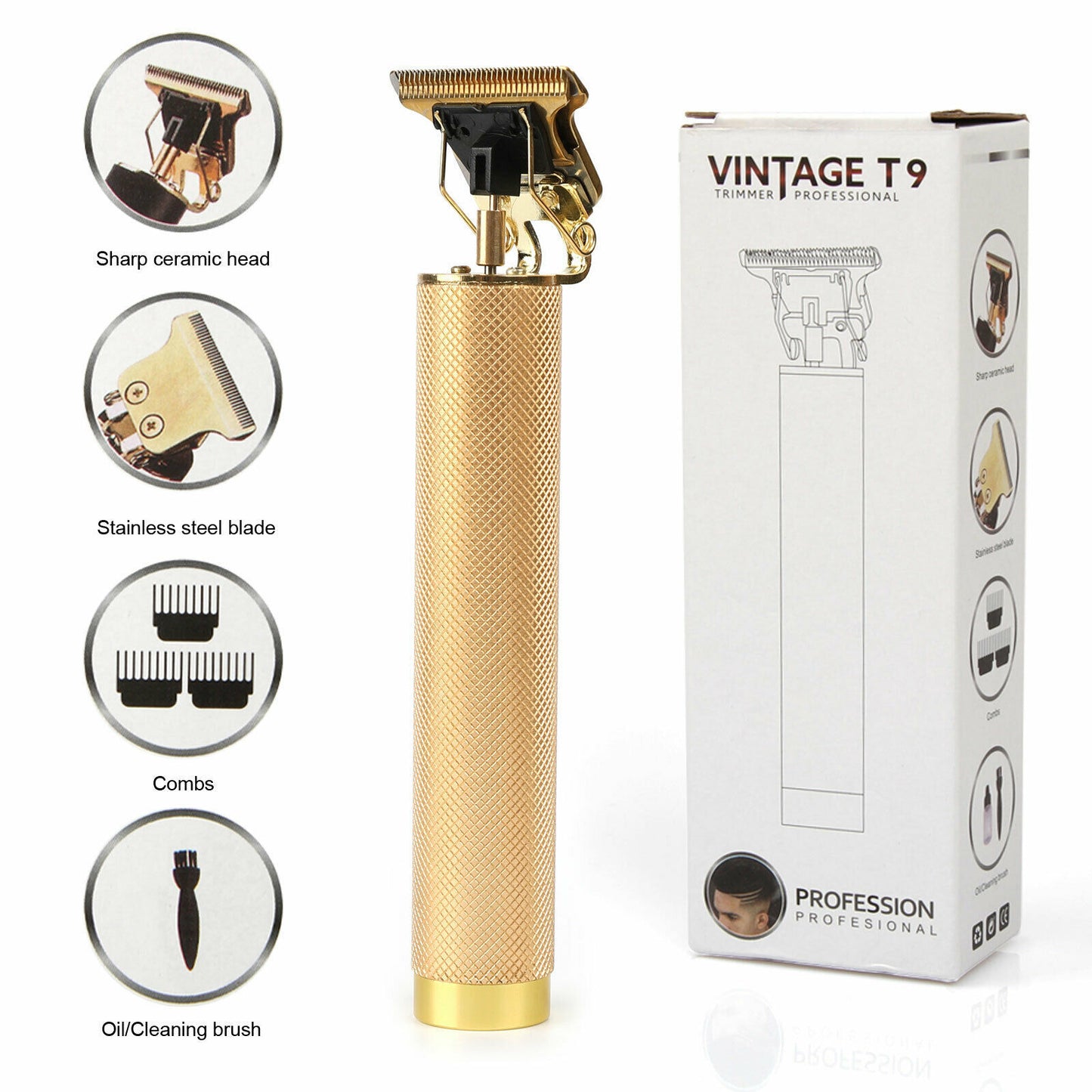 Professional Shaver Hair & Beard Trimmer USB Electric Rechargeable - Hobbies and Topics