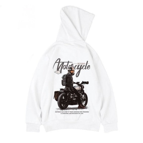 Motorcycle Hoodie Of A Free Rider - Hobbies and Topics